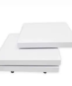 vidaXL Coffee Table 3 Tiers High Gloss White