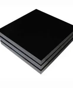 vidaXL Coffee Table 3 Tiers High Gloss Black
