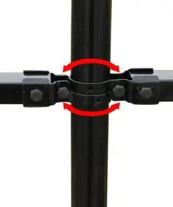 vidaXL Security Palisade Fence with Pointed Top Steel 600×60 cm Black