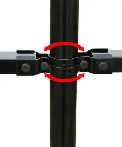 vidaXL Security Palisade Fence with Pointed Top Steel 600×120 cm Black