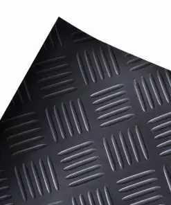 Rubber Floor Mat Anti-Slip 5 x 1 m Checker Plate