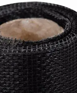 vidaXL Mesh Screen Fiberglass 100×1000 cm Black