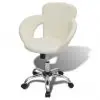 Professional Salon Spa Stool Swivel Stool White with Armrest Professional Salon Spa Stool Swivel Stool White with Armrest