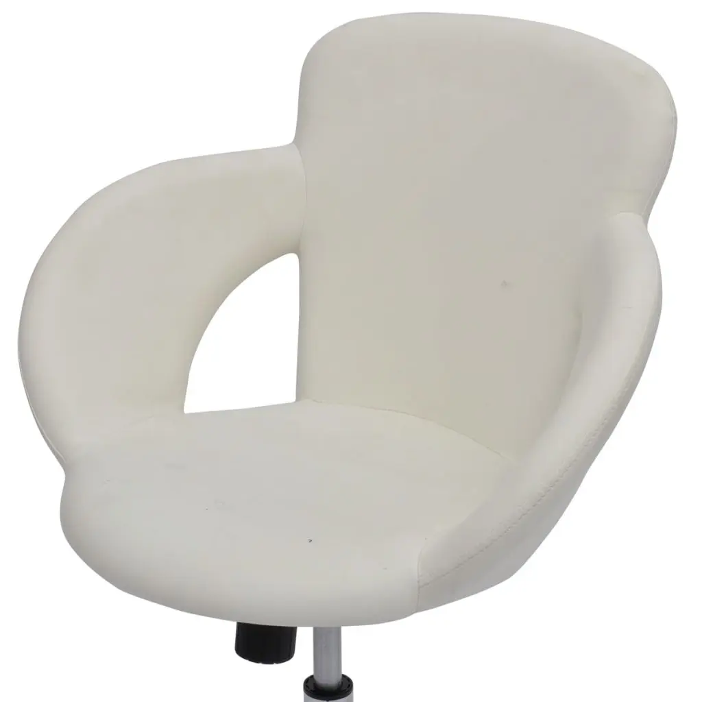 Professional Salon Spa Stool Swivel Stool White with Armrest