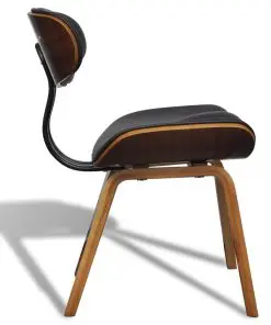 vidaXL Dining Chairs 2 pcs Bent Wood and Faux Leather