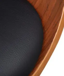 vidaXL Dining Chair Bent Wood and Faux Leather