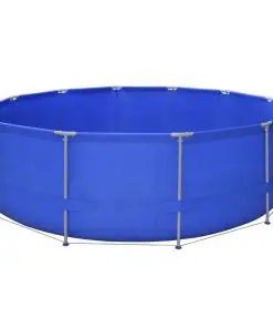 vidaXL Swimming Pool Round 457 cm with Filter Pump 800 gal / h