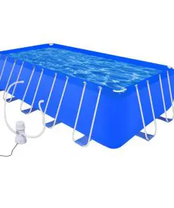 vidaXL Swimming Pool with Pump Steel 540 x 270 x 122 cm