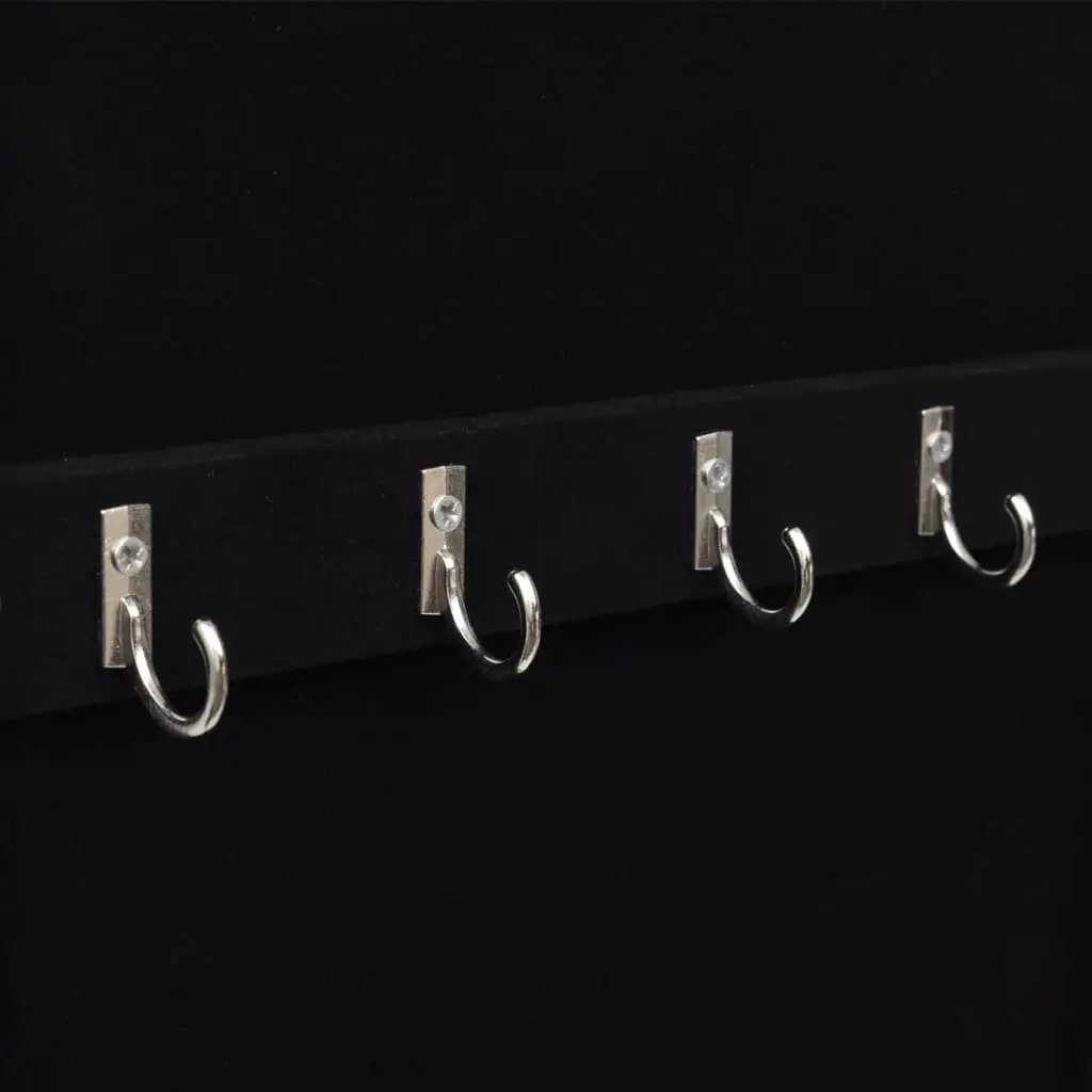 Wood Jewellery Wall Cabinet with Mirror