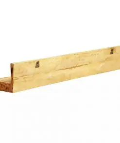 Solid Wood Wall Mounted Display Shelf 2 pcs