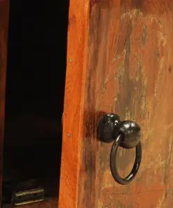 Reclaimed Wood TV Cabinet with 2 Doors Vintage Antique-style