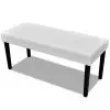 White High Quality Artificial Leather Bench White High Quality Artificial Leather Bench