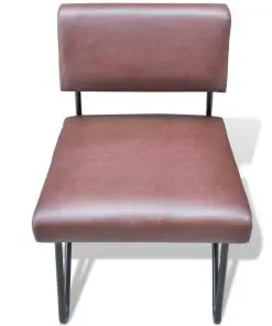 vidaXL Sofa Chair Brown Faux Leather