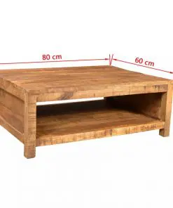 vidaXL Coffee Table Solid Mango Wood