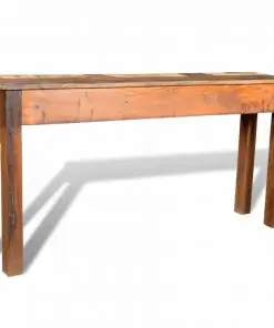 vidaXL Console Table with 3 Drawers Reclaimed Wood