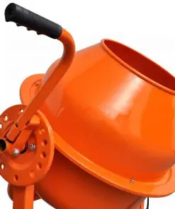Electric Concrete Mixer 63 L 220 W Steel Orange