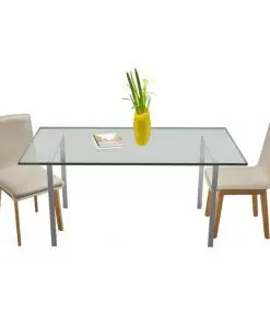 vidaXL vidaXL Dining Chairs 2 pcs Beige Fabric and Solid Oak Wood