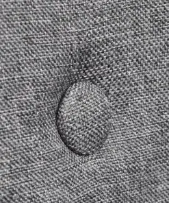 vidaXL Dining Chairs 2 pcs Light Grey Fabric and Solid Oak Wood