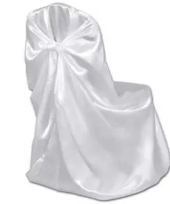 6 pcs White Chair Cover for Wedding Banquet