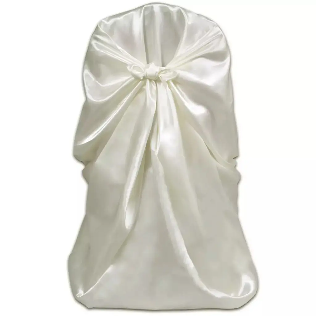 6 pcs Cream Chair Cover for Wedding Banquet