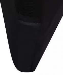 vidaXL Chair Cover Stretch 6 pcs Black