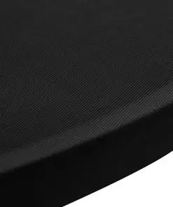 Standing Table Cover Ø 70 cm Black Stretch 2 pcs