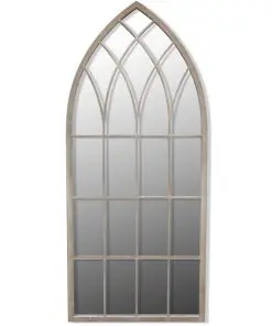 vidaXL Gothic Arch Garden Mirror 50 x 115 cm for Both Indoor and Outdoor Use