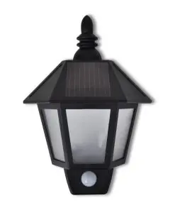 vidaXL Solar Wall Lamp with Motion Sensor 2 pcs