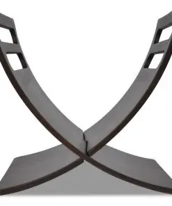 vidaXL Wooden Magazine Rack Floor Standing Brown