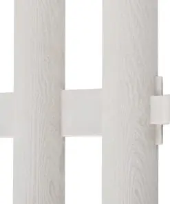 vidaXL White Lawn Divider 17 pcs / 10 m