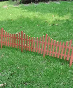 vidaXL 17 pcs Lawn Dividers 10 m Brown