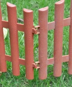 vidaXL 17 pcs Lawn Dividers 10 m Brown