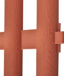 vidaXL 17 pcs Lawn Dividers 10 m Brown