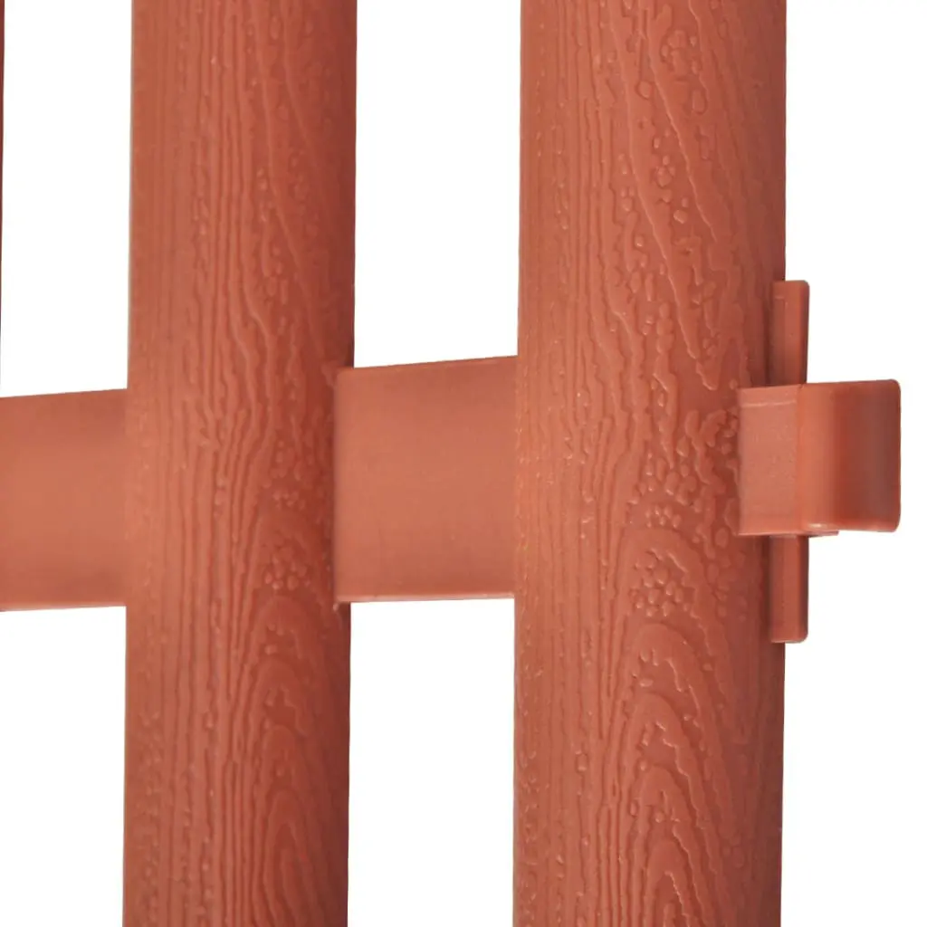 vidaXL 17 pcs Lawn Dividers 10 m Brown