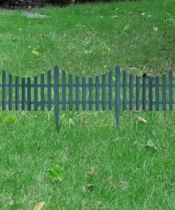 vidaXL 17 pcs Lawn Dividers 10 m Green