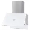 vidaXL Range Hood Tempered Glass White 600 mm