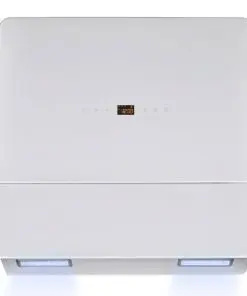 vidaXL Range Hood Tempered Glass White 600 mm
