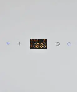 vidaXL Range Hood Tempered Glass White 600 mm