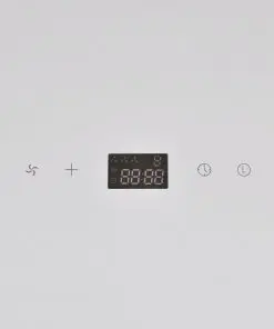 vidaXL Range Hood Tempered Glass White 600 mm