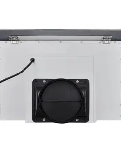 vidaXL Range Hood Tempered Glass White 600 mm