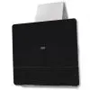 vidaXL Black Tempered Glass Range Hood with Display 600 mm