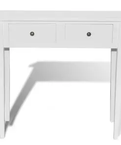 vidaXL Dressing Console Table with Two Drawers White