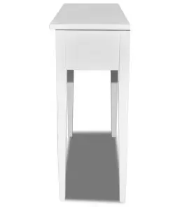 vidaXL Dressing Console Table with Two Drawers White