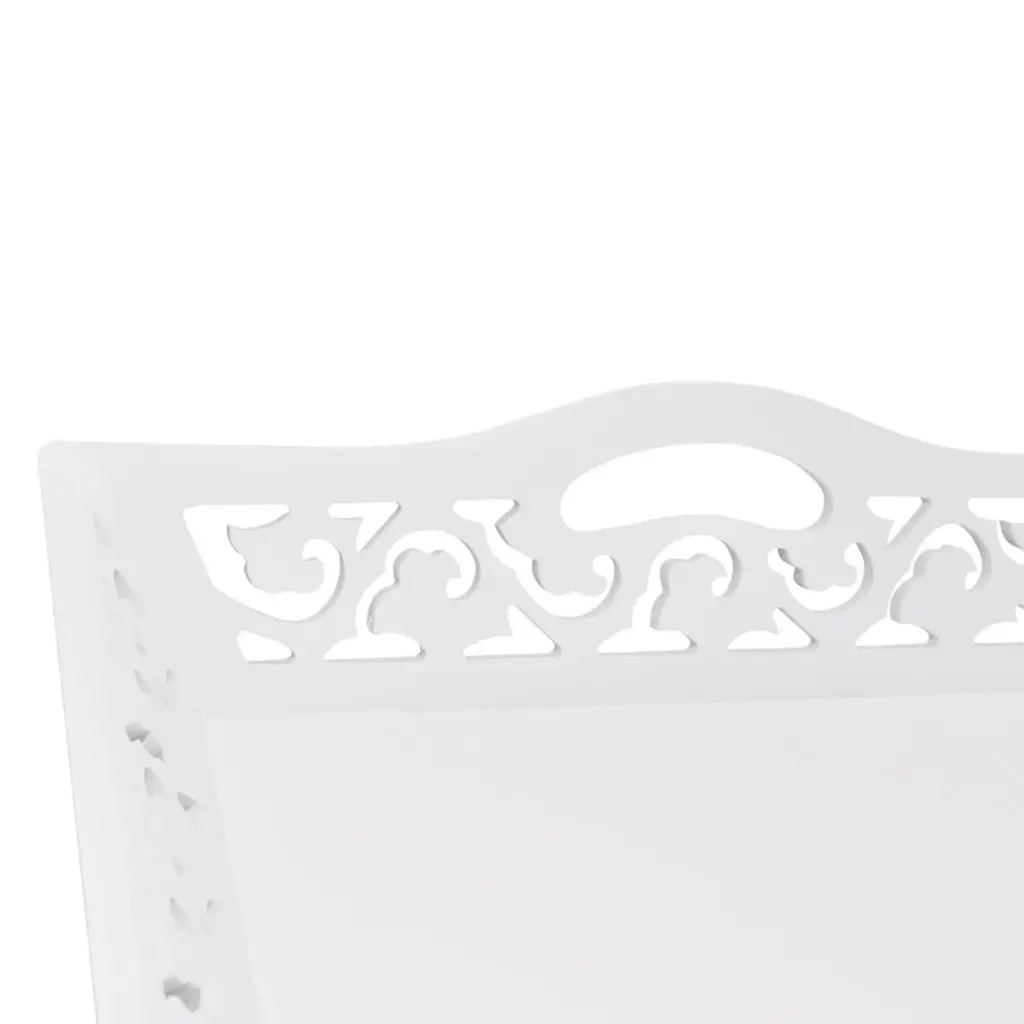 vidaXL Side Table with Tray White