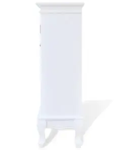 vidaXL Cabinet with 5 Drawers 2 Shelves White