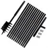 vidaXL Ground Drill with Handle 180 mm with Extension Tube 13 m Steel vidaXL Ground Drill with Handle 180 mm with Extension Tube 13 m Steel