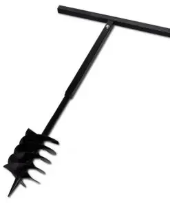 vidaXL Ground Drill with Handle 180 mm with Extension Tube 13 m Steel