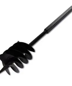 vidaXL Ground Drill with Handle 180 mm with Extension Tube 17 m Steel