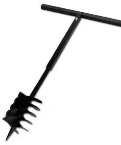 vidaXL Ground Drill with Handle 180 mm with Extension Tube 17 m Steel