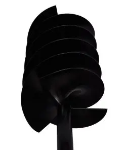 Ground Drill with Handle 200 mm with Extension Tube 9 m Steel